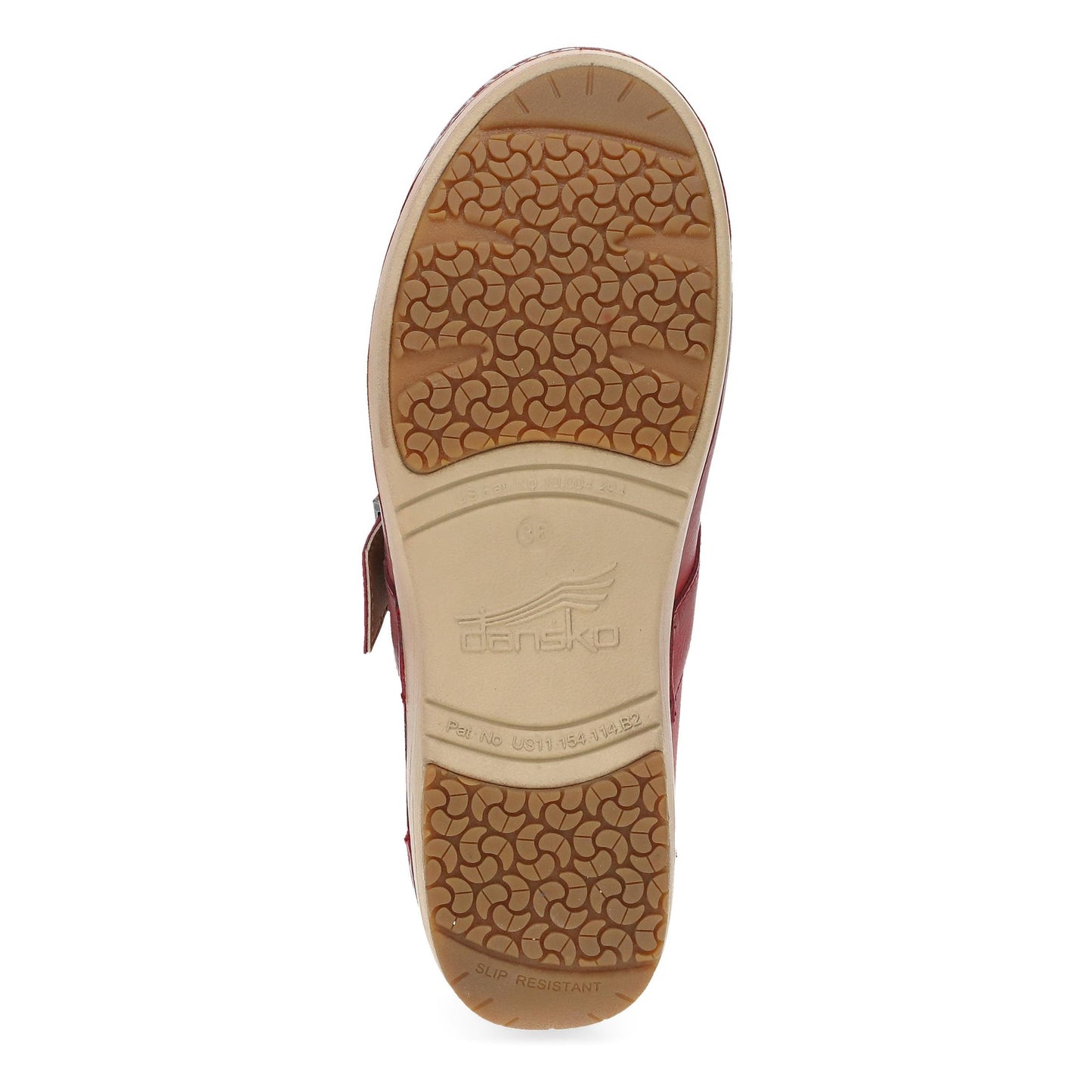 Dansko XP 2.0 Mary Jane Clog - Women's Anti Fatigue Mary Jane Clog - Red Sole View