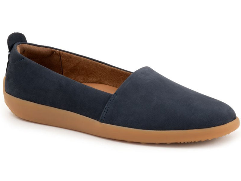 Softwalk Deva - Womens Flat Navy Nubuck (483)