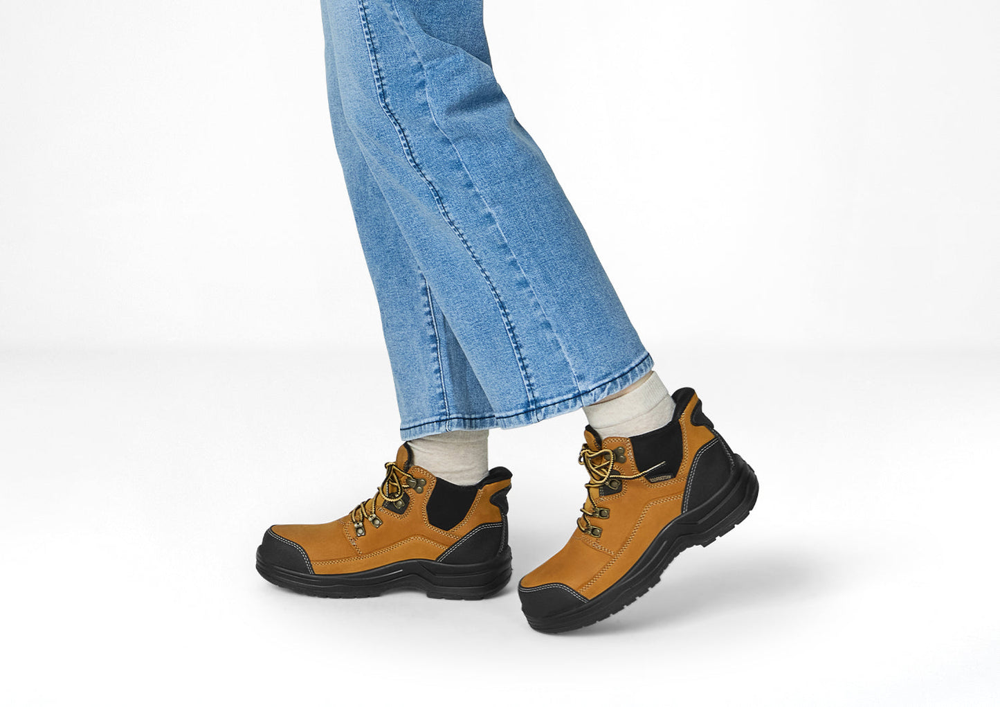 Orthofeet Quartz Hands-Free Work Boot Wheat - lifestyle