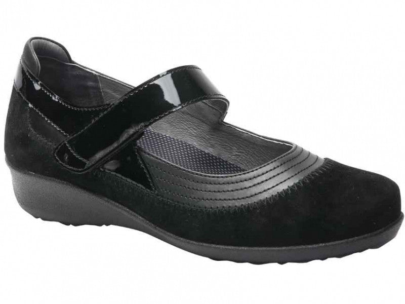 Drew Genoa - Women's Mary Jane Black Leather Combo (19)