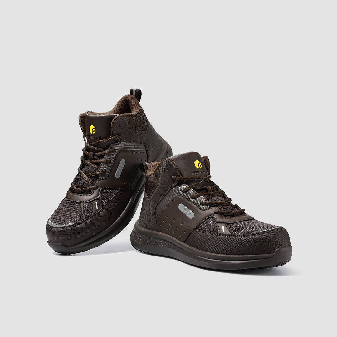 FitVille Men's High-top SteelCore Work Boots