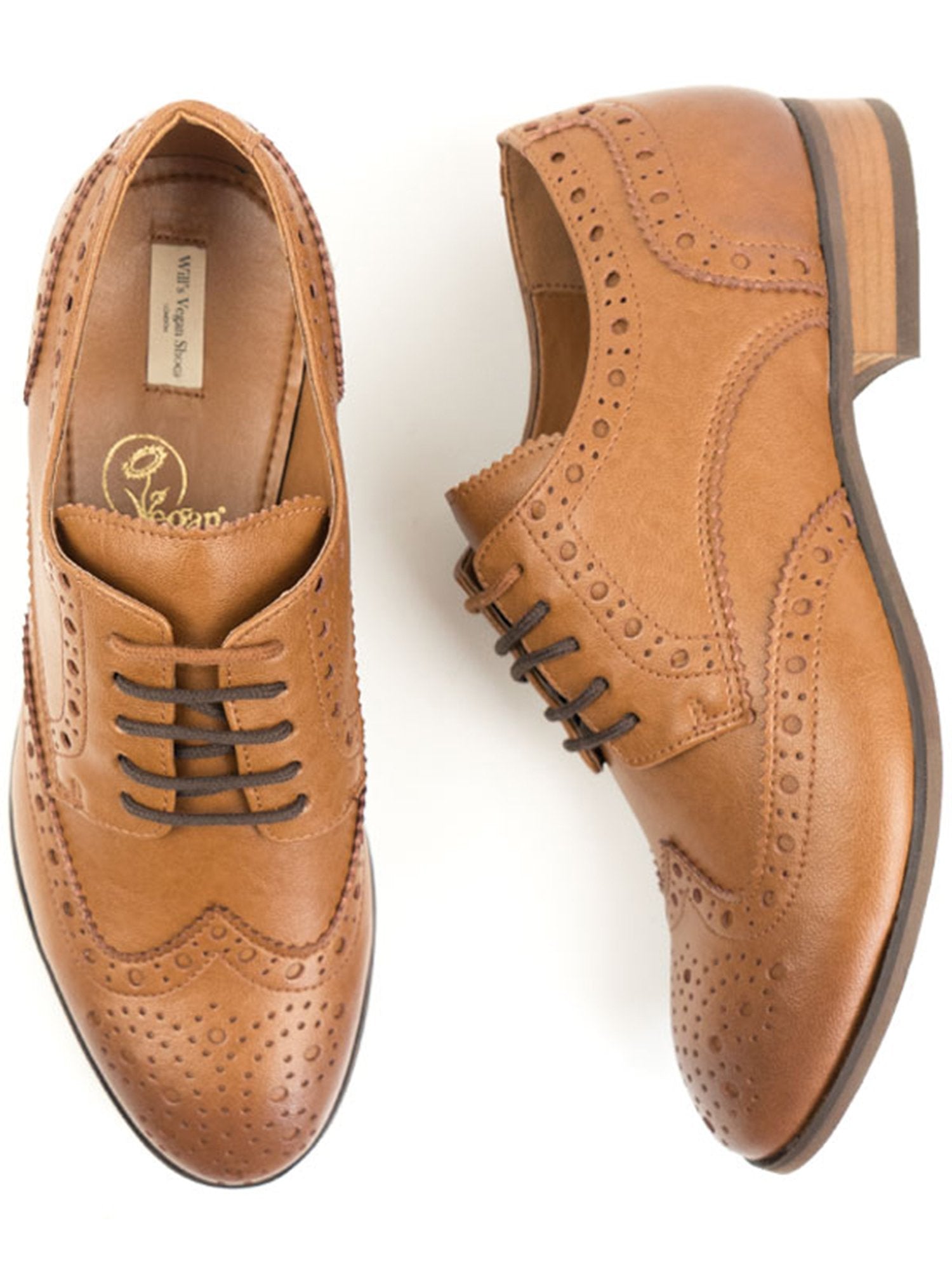 Vegan Women's Oxford Brogues | Will's Vegan Store, Black / US 10