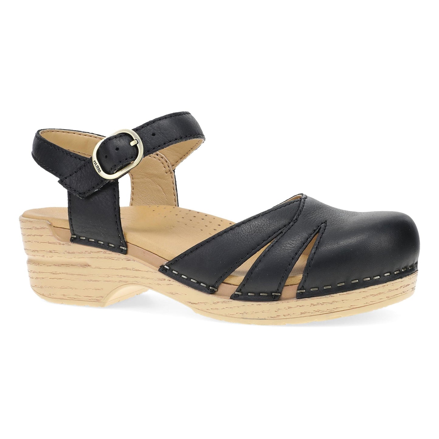 Dansko Margreta Mary Jane Clog - Women's Stapled Construction Mary Jane Clog - Black Outside View