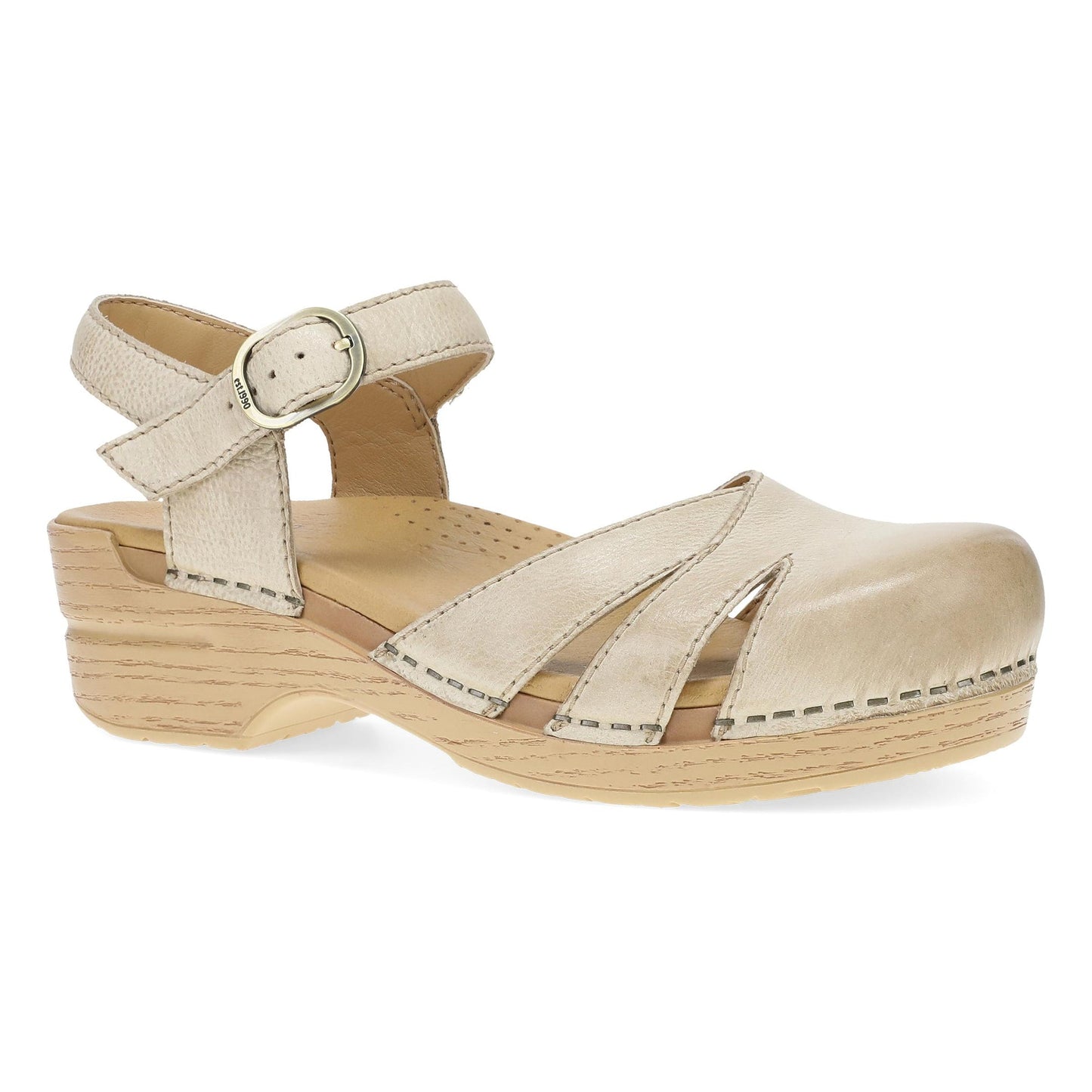 Dansko Margreta Mary Jane Clog - Women's Stapled Construction Mary Jane Clog - Biscotti Outside View