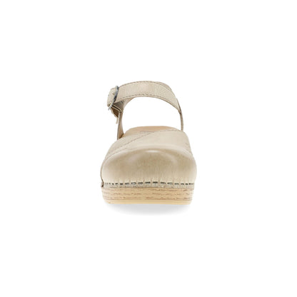 Dansko Margreta Mary Jane Clog - Women's Stapled Construction Mary Jane Clog - Biscotti Front View