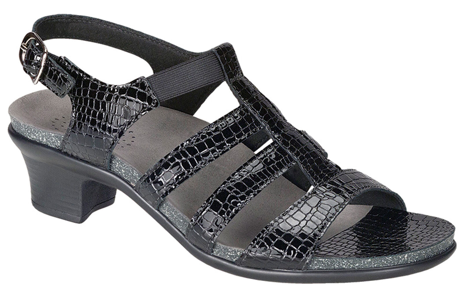 SAS Allegro Black Croc
