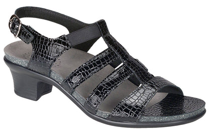 SAS Allegro Black Croc
