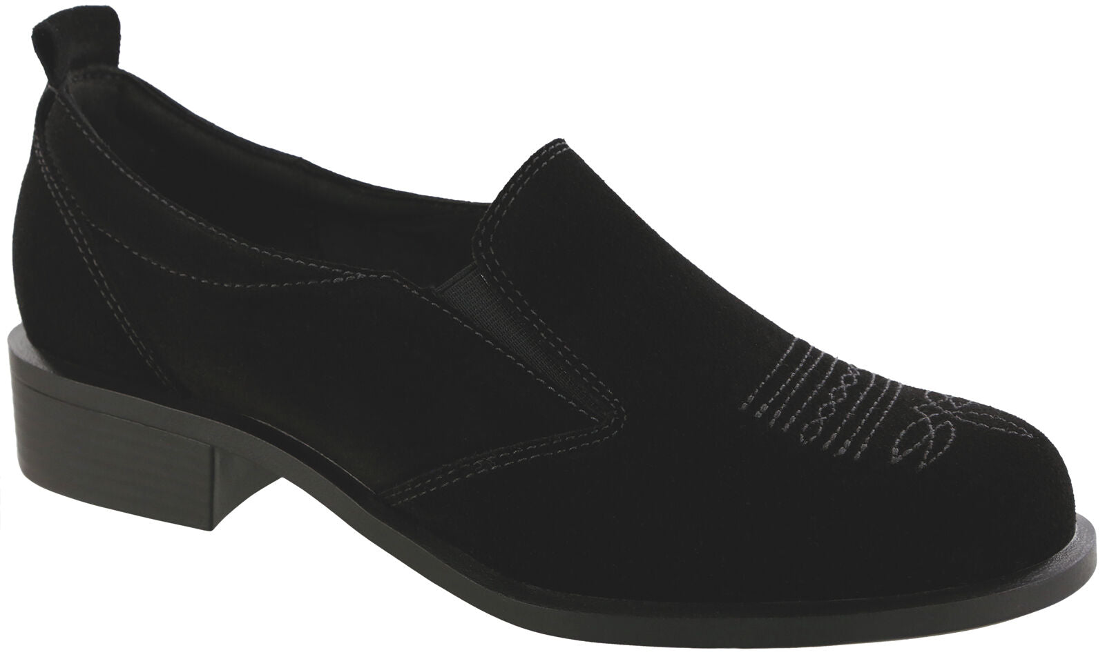 SAS Women's Saddle Oxford Dress Shoe in Black, Black / 5.5 / Medium