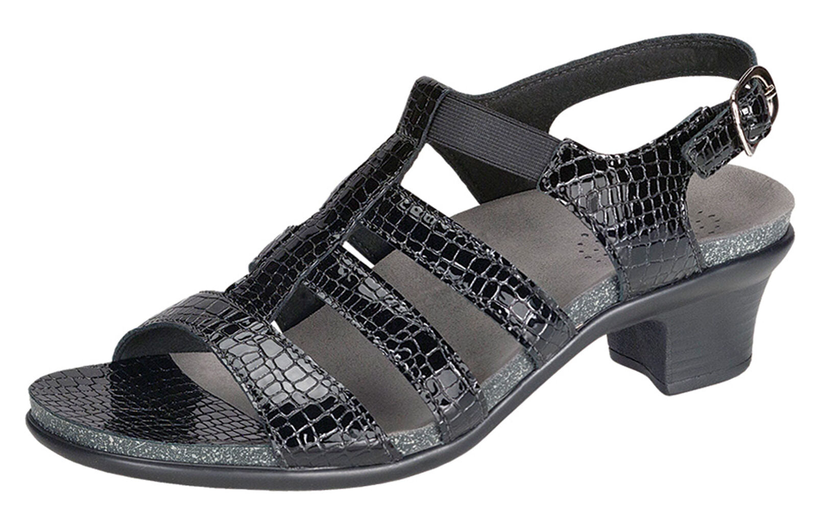 SAS Allegro Black Croc