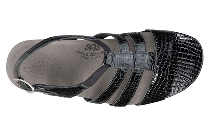 SAS Allegro Black Croc