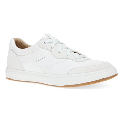 Dansko Josey - Women's Slip Resistant Sneaker - White Nappa Outside View