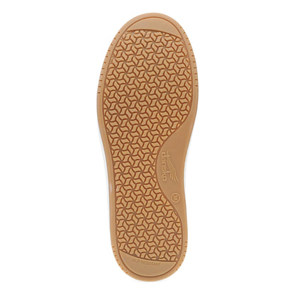 Dansko Josey - Women's Slip Resistant Sneaker - White Nappa Sole View