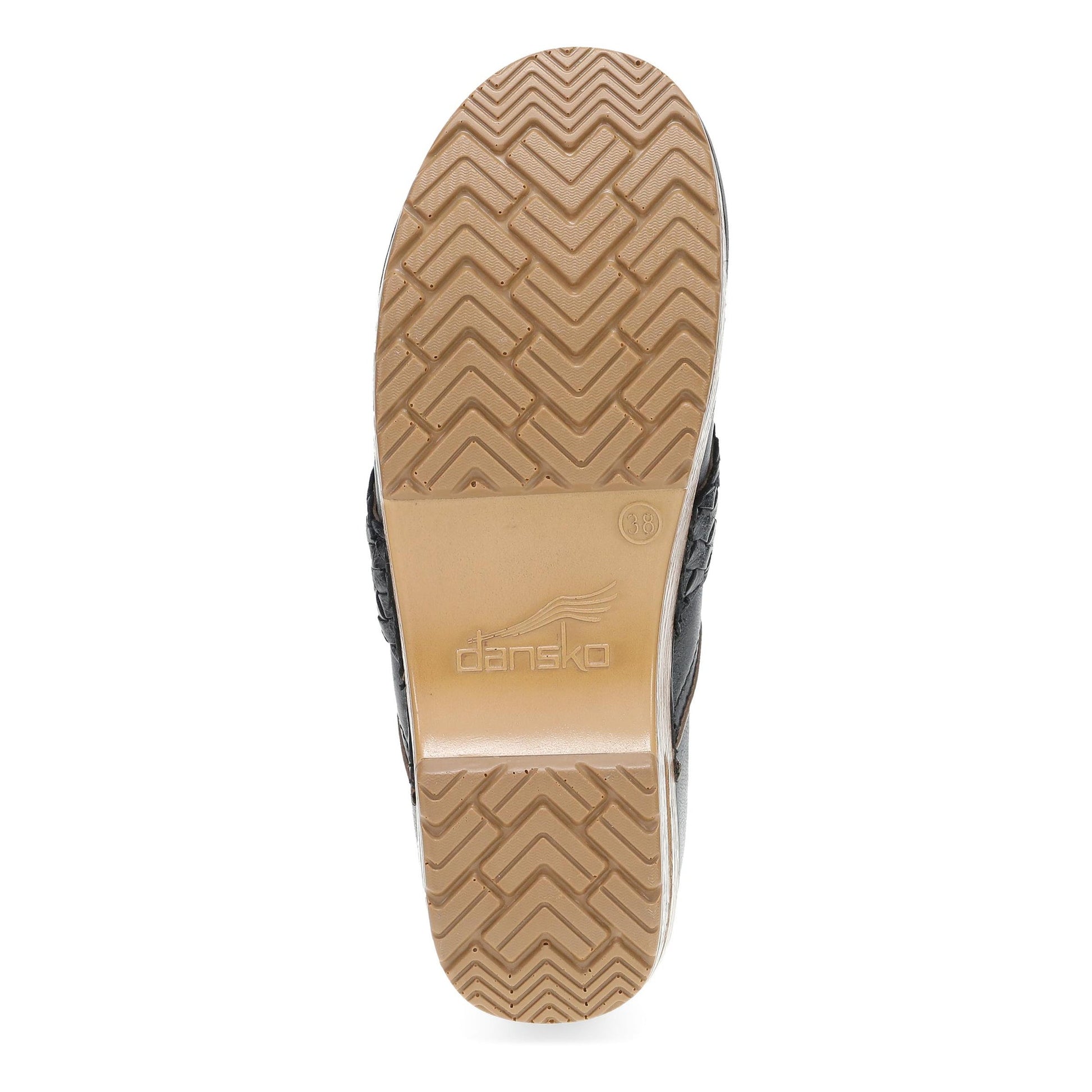 Dansko Pro Braided Clog - Women's Stapled Construction Clog - Clog Black Sole View