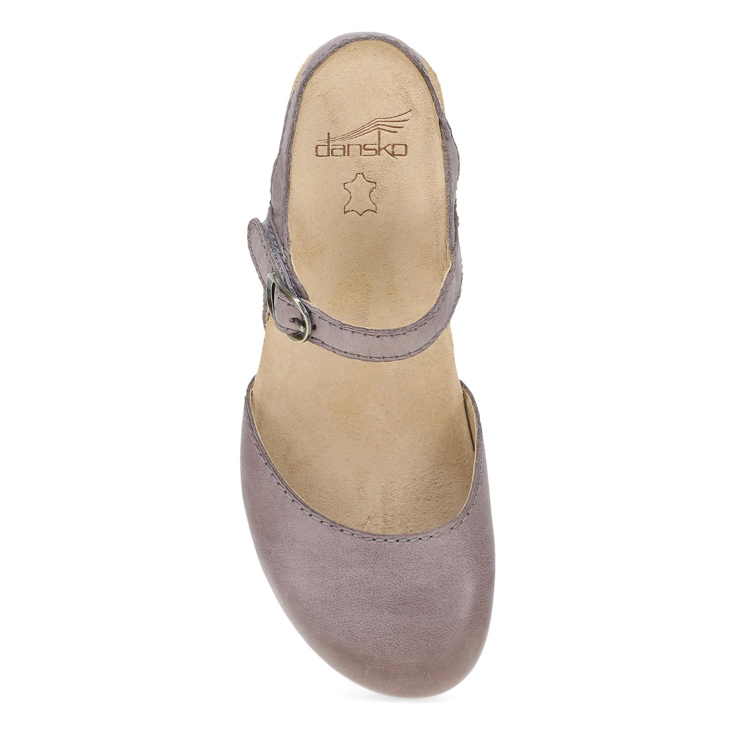 Dansko Tiffani - Women's Arch Support Clog - Dusty Lilac Top View
