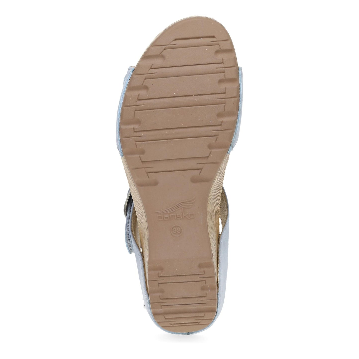 Dansko Tanya - Women's Arch Support Clog - Sky Nubuck Sole View