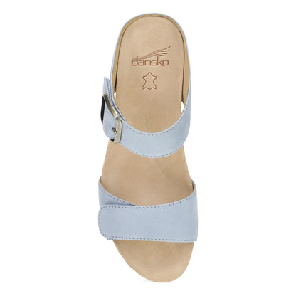 Dansko Tanya - Women's Arch Support Clog - Sky Nubuck Top View