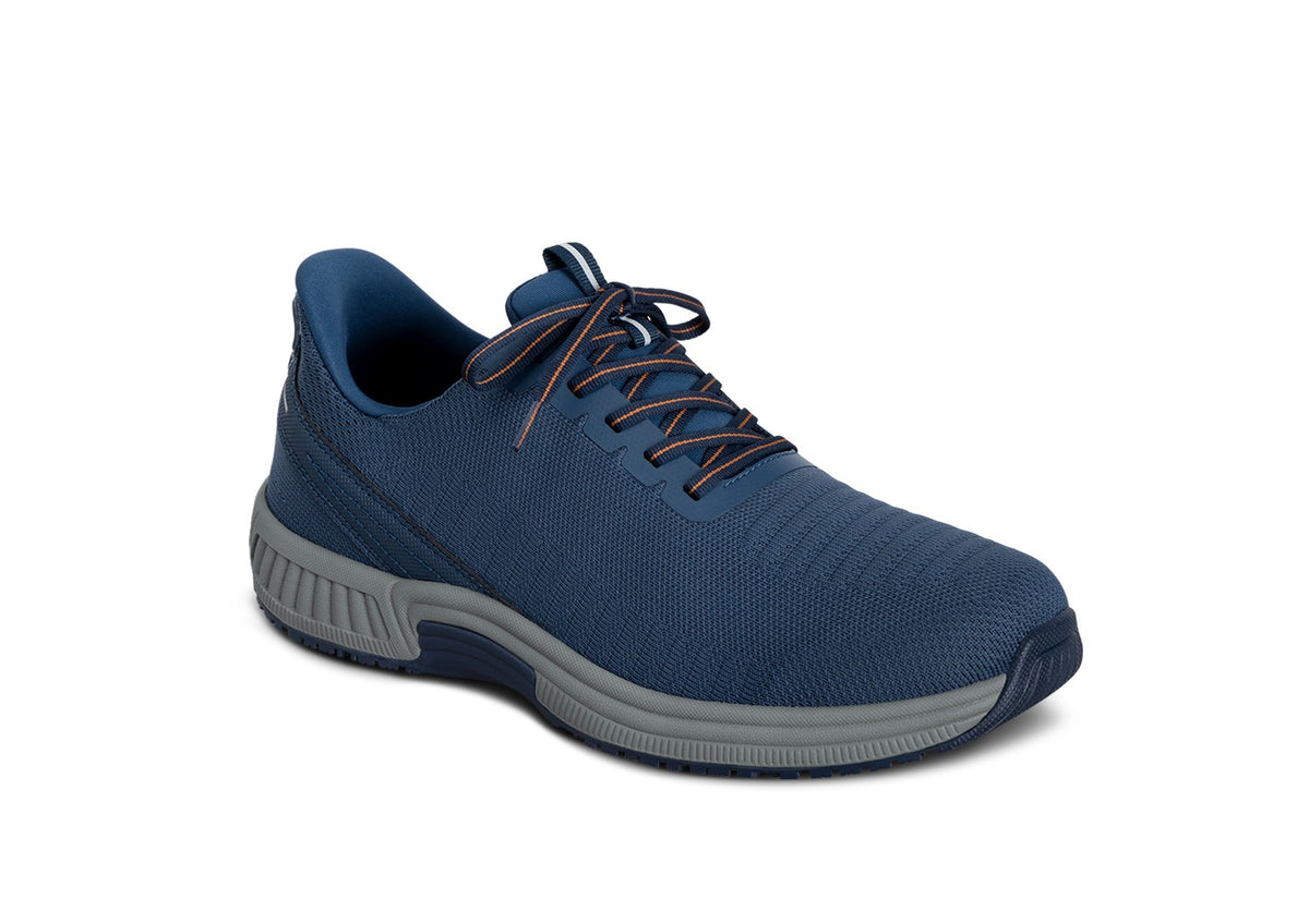 
Orthofeet Yari - Mens Athletic Shoe with Stretchable Uppers in Navy/Gray