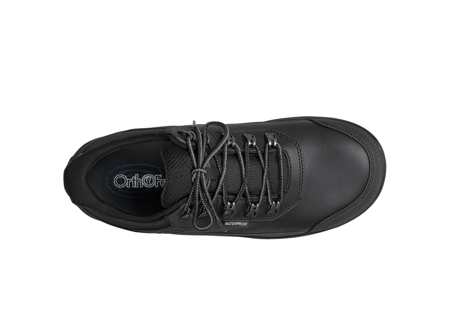Orthofeet Slate Hands-Free Work Shoe Black - birds_eye
