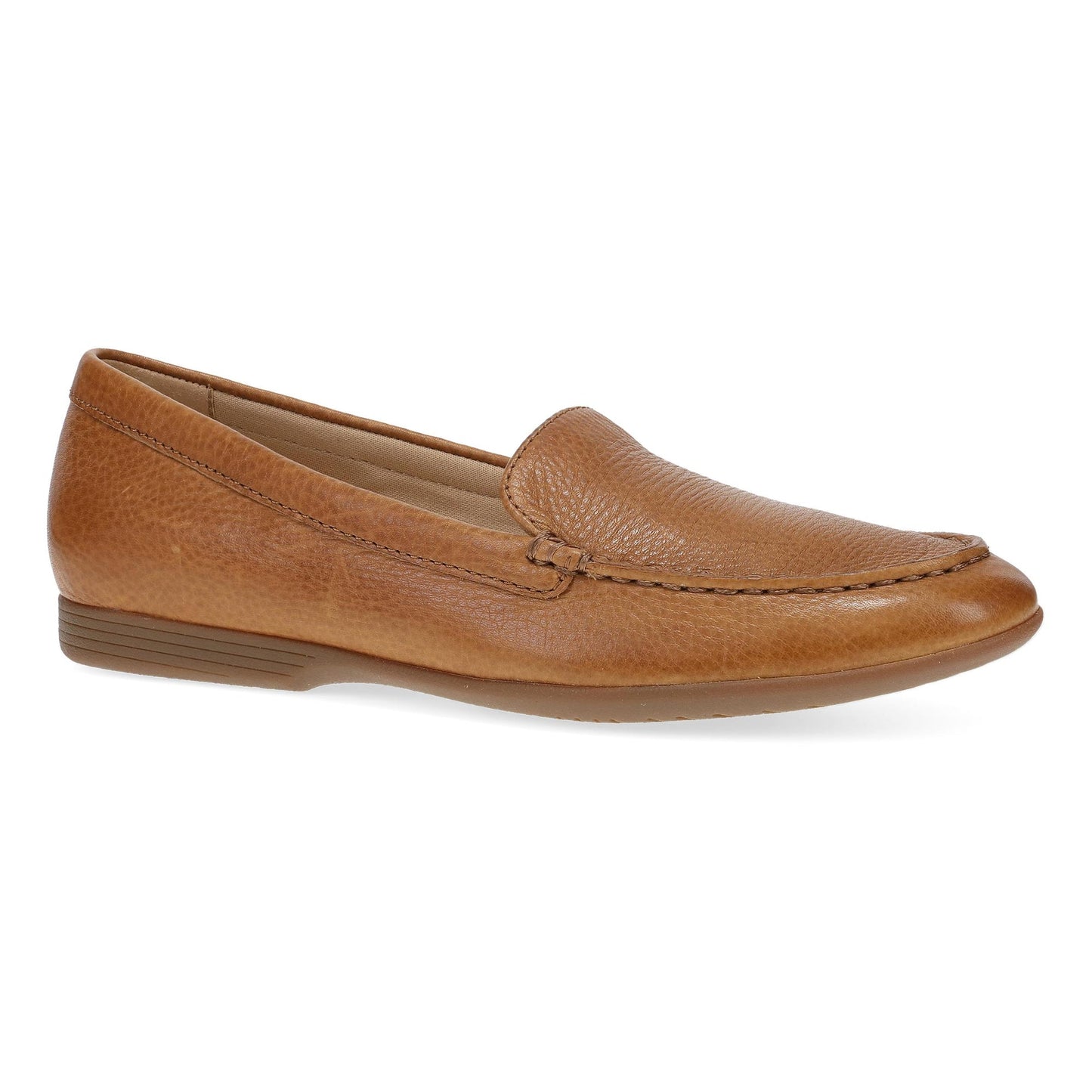 Dansko Lorri - Women's Removable Footbed Loafer - Tan Waxy Milled Outside View