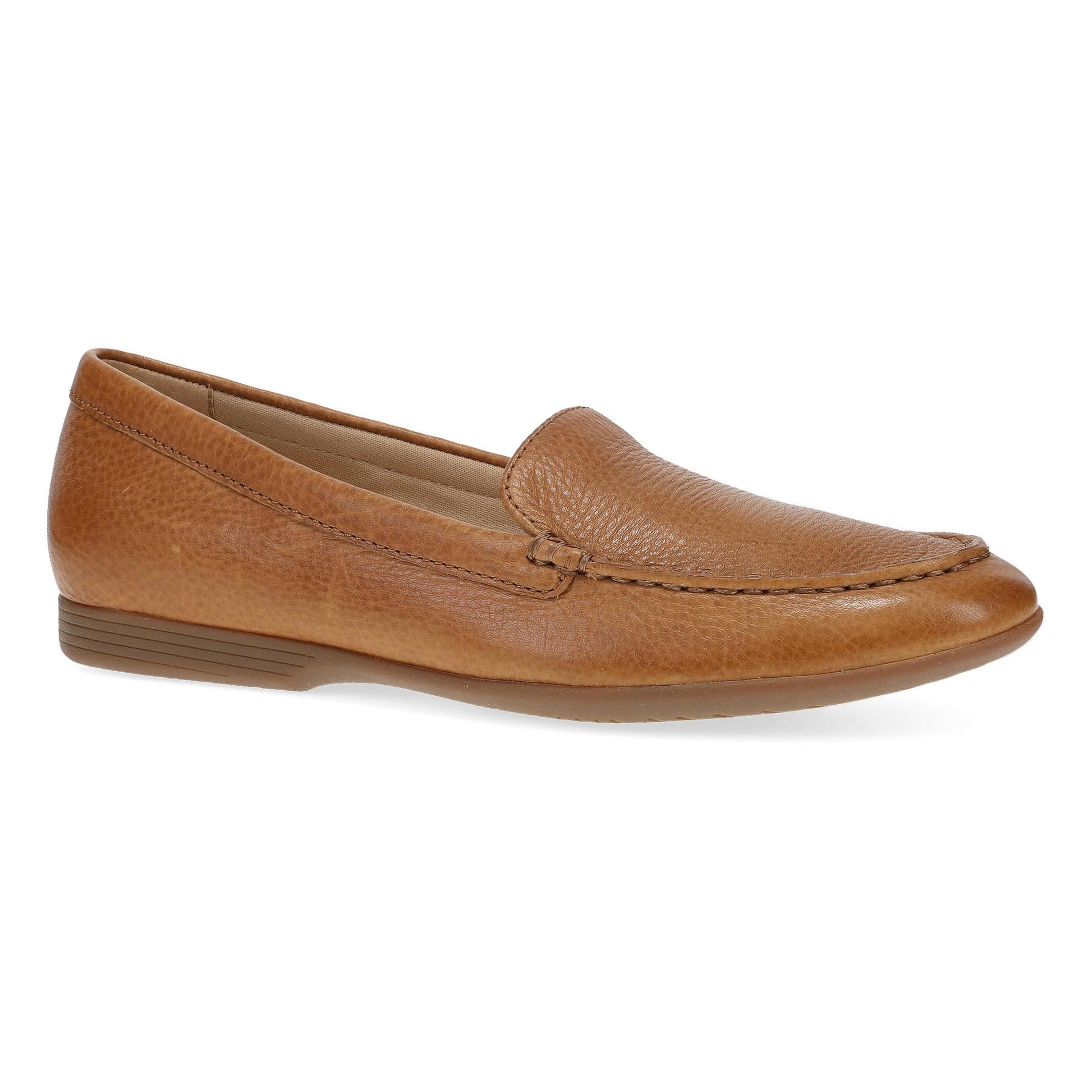 Dansko Lorri - Women's Removable Footbed Loafer - Tan Waxy Milled Outside View