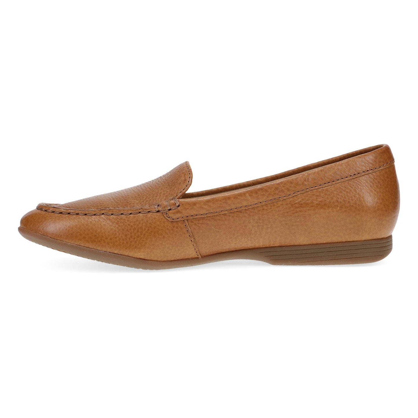 Dansko Lorri - Women's Removable Footbed Loafer - Tan Waxy Milled Side View