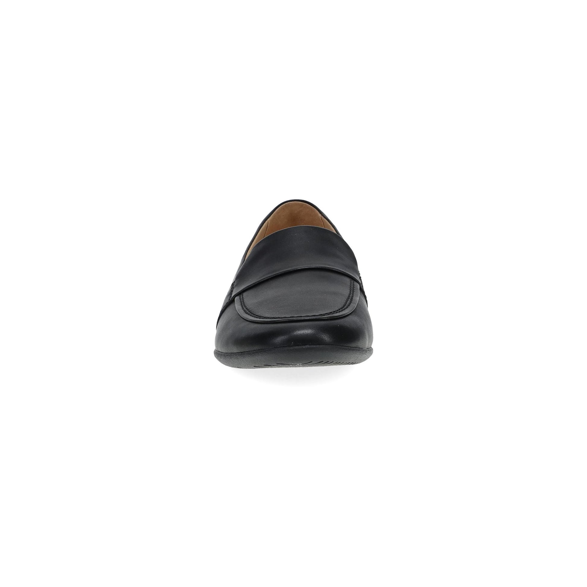 Dansko Linden - Women's Removable Footbed Flat - Black Nappa Front View