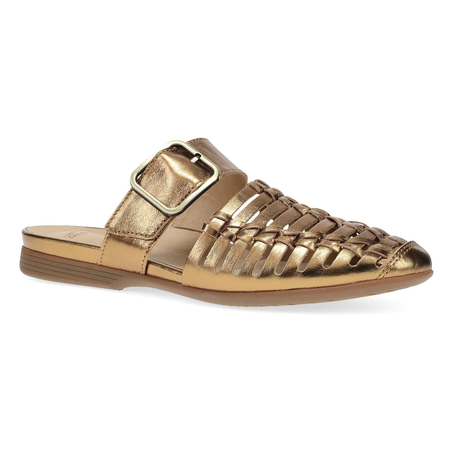 Dansko Leilani - Women's Removable Footbed Flat - Bronze Metallic Outside View