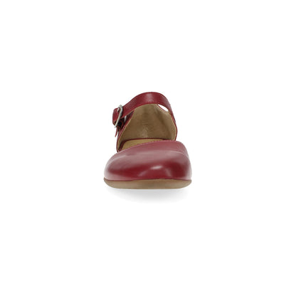 Dansko Liv - Women's Removable Footbed Mary Jane - Red Nappa Front View