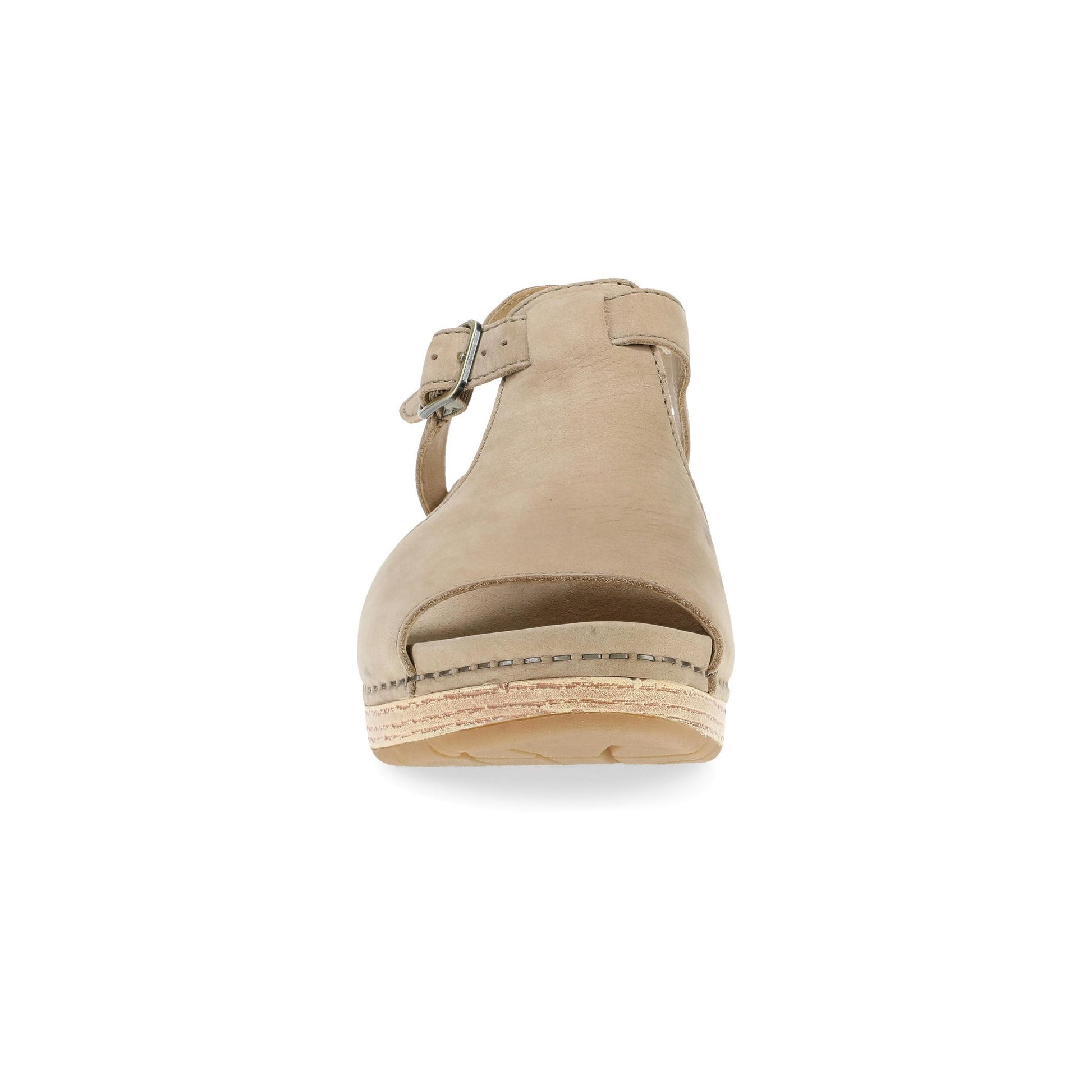 Dansko Laverne - Women's Rocker Bottom Mule - Sand Milled Nubuck Front View