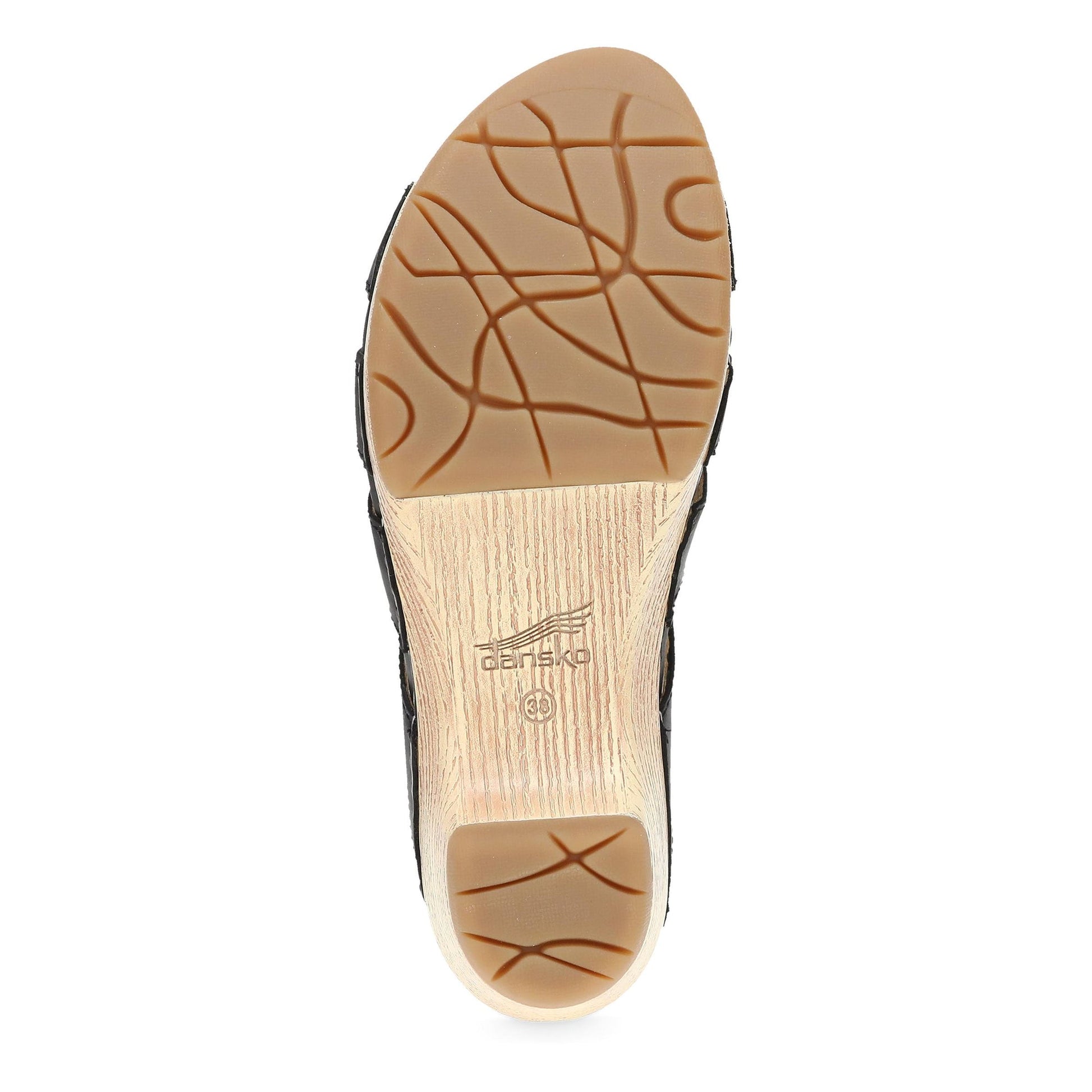 Dansko Lyndi - Women's Rocker Bottom Mule - Black Oiled Pull Up Sole View