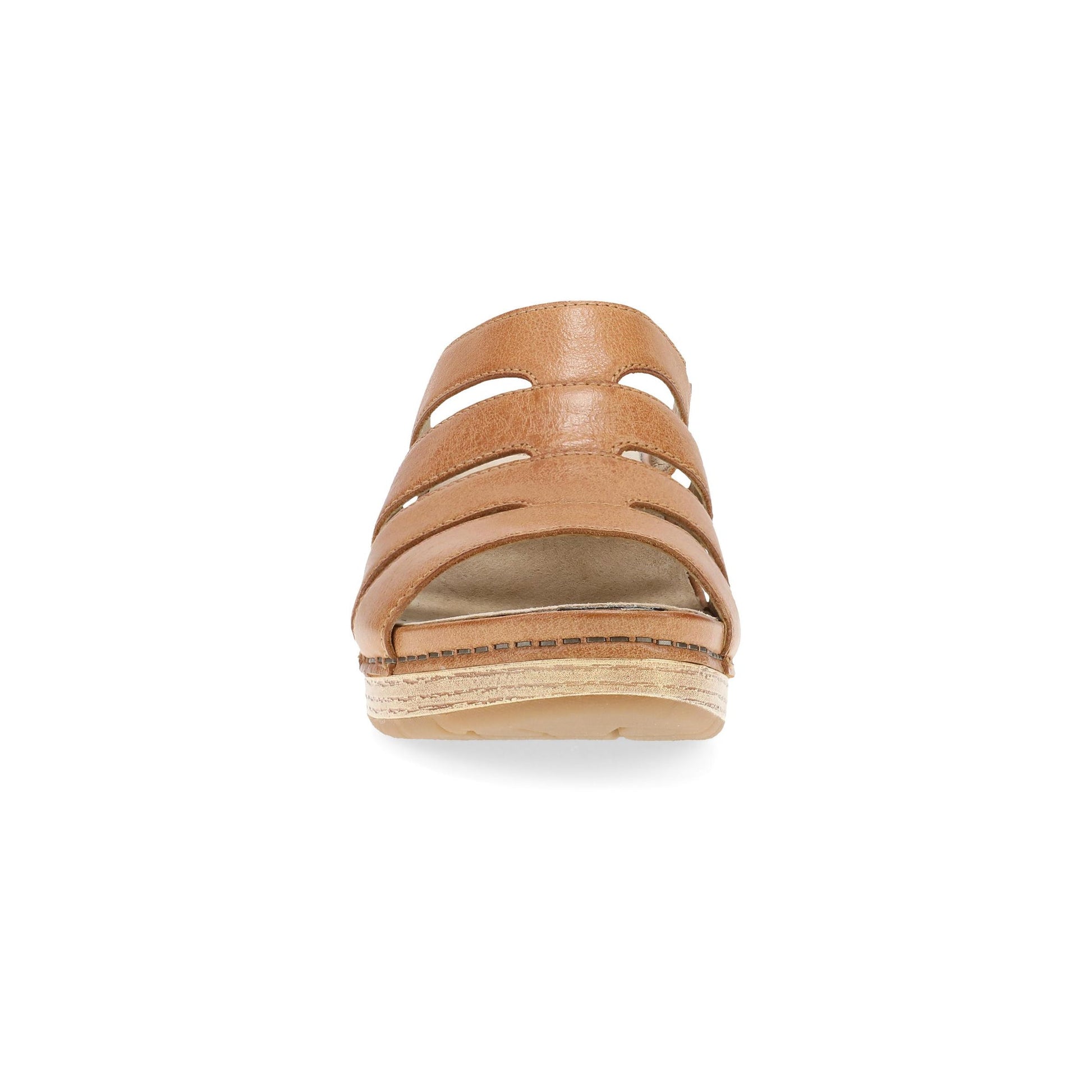 Dansko Lyndi - Women's Rocker Bottom Mule - Natural Front View