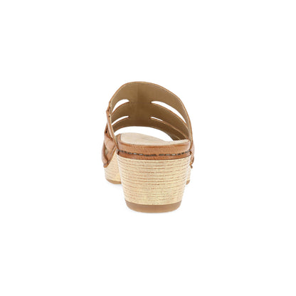 Dansko Lyndi - Women's Rocker Bottom Mule - Natural Heel View
