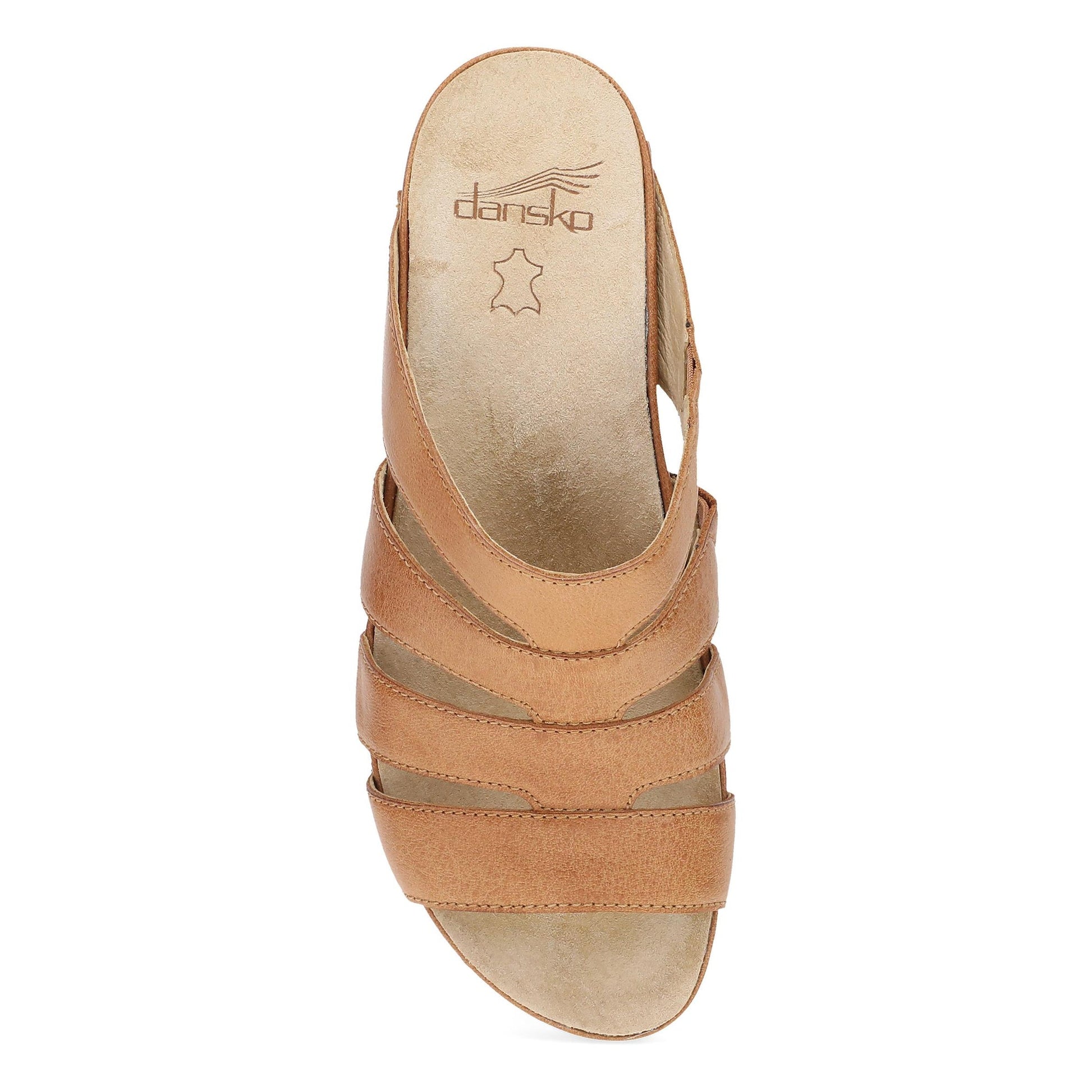 Dansko Lyndi - Women's Rocker Bottom Mule - Natural Top View