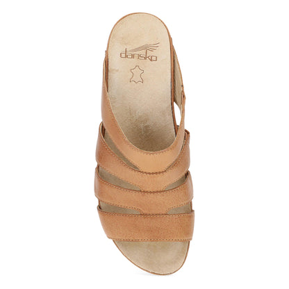Dansko Lyndi - Women's Rocker Bottom Mule - Natural Top View