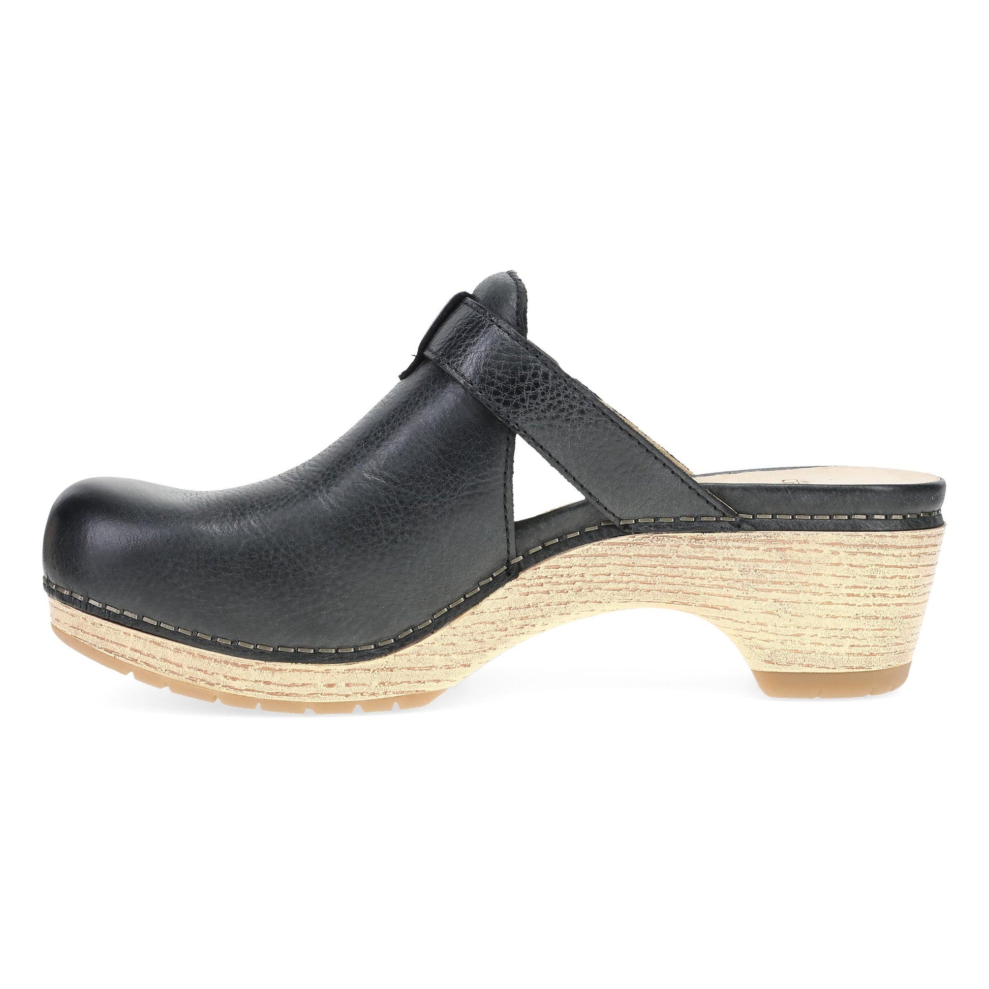 Dansko Leandra Clog - Women's Rocker Bottom Clog - Clog Black Side View
