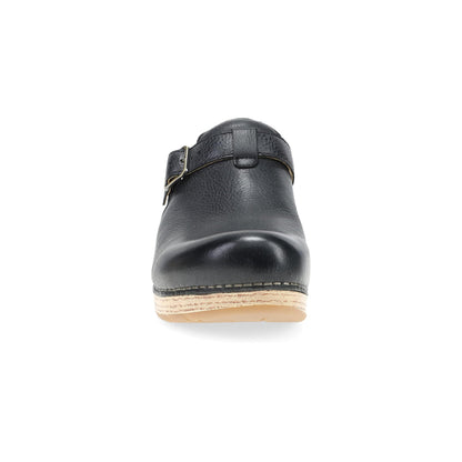Dansko Leandra Clog - Women's Rocker Bottom Clog - Clog Black Front View