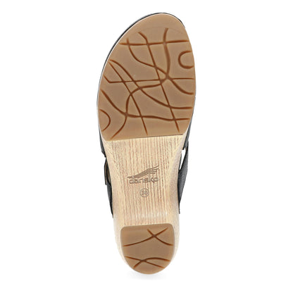 Dansko Leandra Clog - Women's Rocker Bottom Clog - Clog Black Sole View