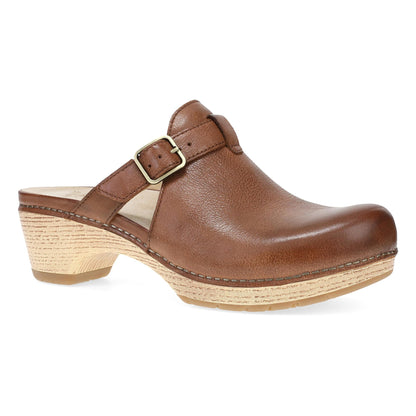 Dansko Leandra Clog - Women's Rocker Bottom Clog - Clog Brown Outside View