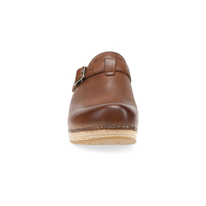 Dansko Leandra Clog - Women's Rocker Bottom Clog - Clog Brown Front View