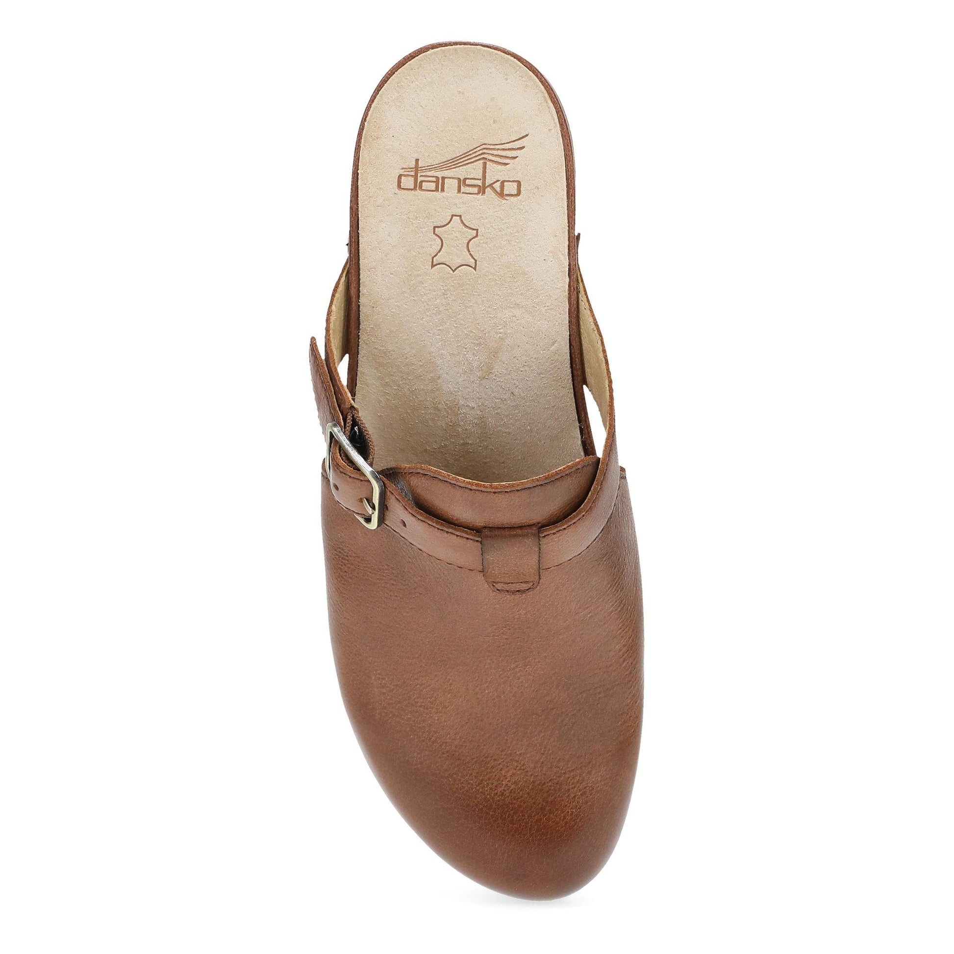 Dansko Leandra Clog - Women's Rocker Bottom Clog - Clog Brown Top View