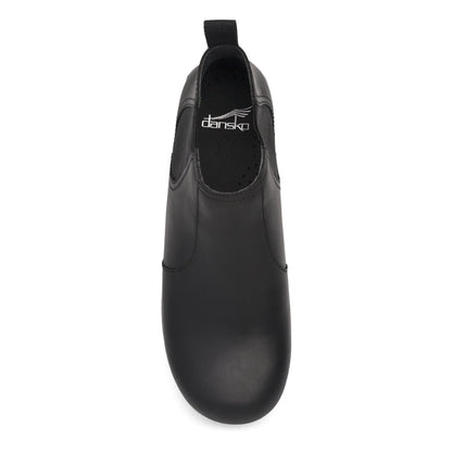 Dansko Frankie - Women's Arch Support Clog - Black Oiled Top View