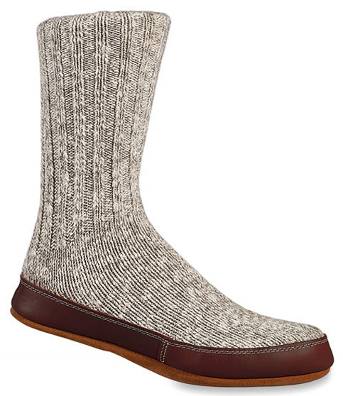 Acorn Grey Cotton Twist - Slipper Socks