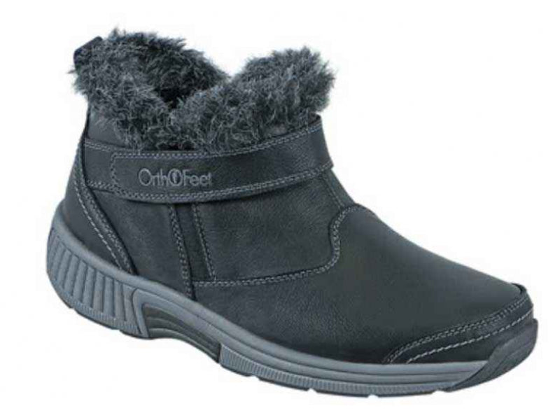 
Orthofeet Siena - Women's Boot with Adjustable Strap in Black, image 27 of 45