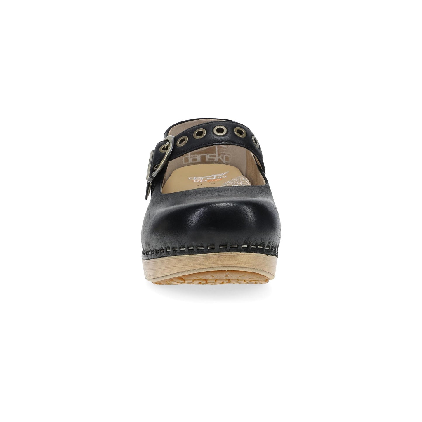 Dansko XP 2.0 Mary Jane Clog - Women's Anti Fatigue Mary Jane Clog - Black Front View