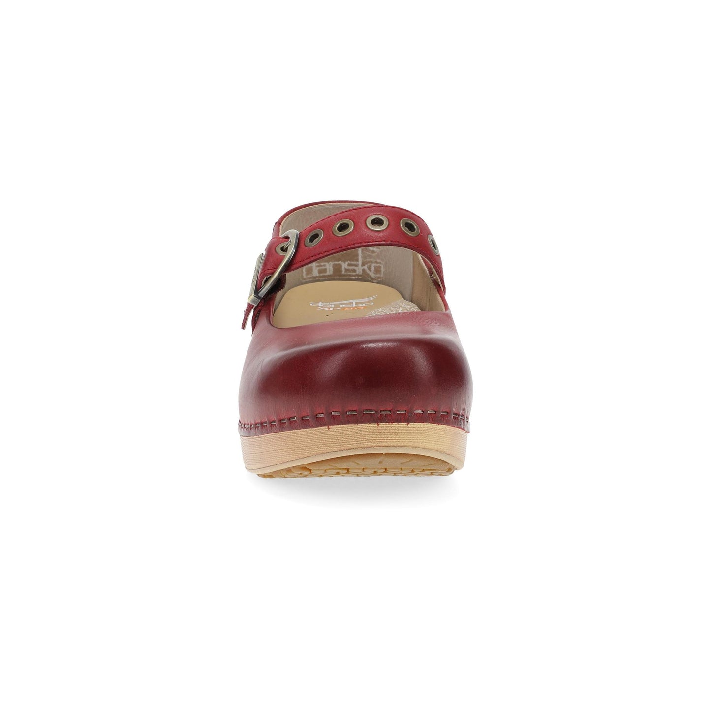 Dansko XP 2.0 Mary Jane Clog - Women's Anti Fatigue Mary Jane Clog - Red Front View