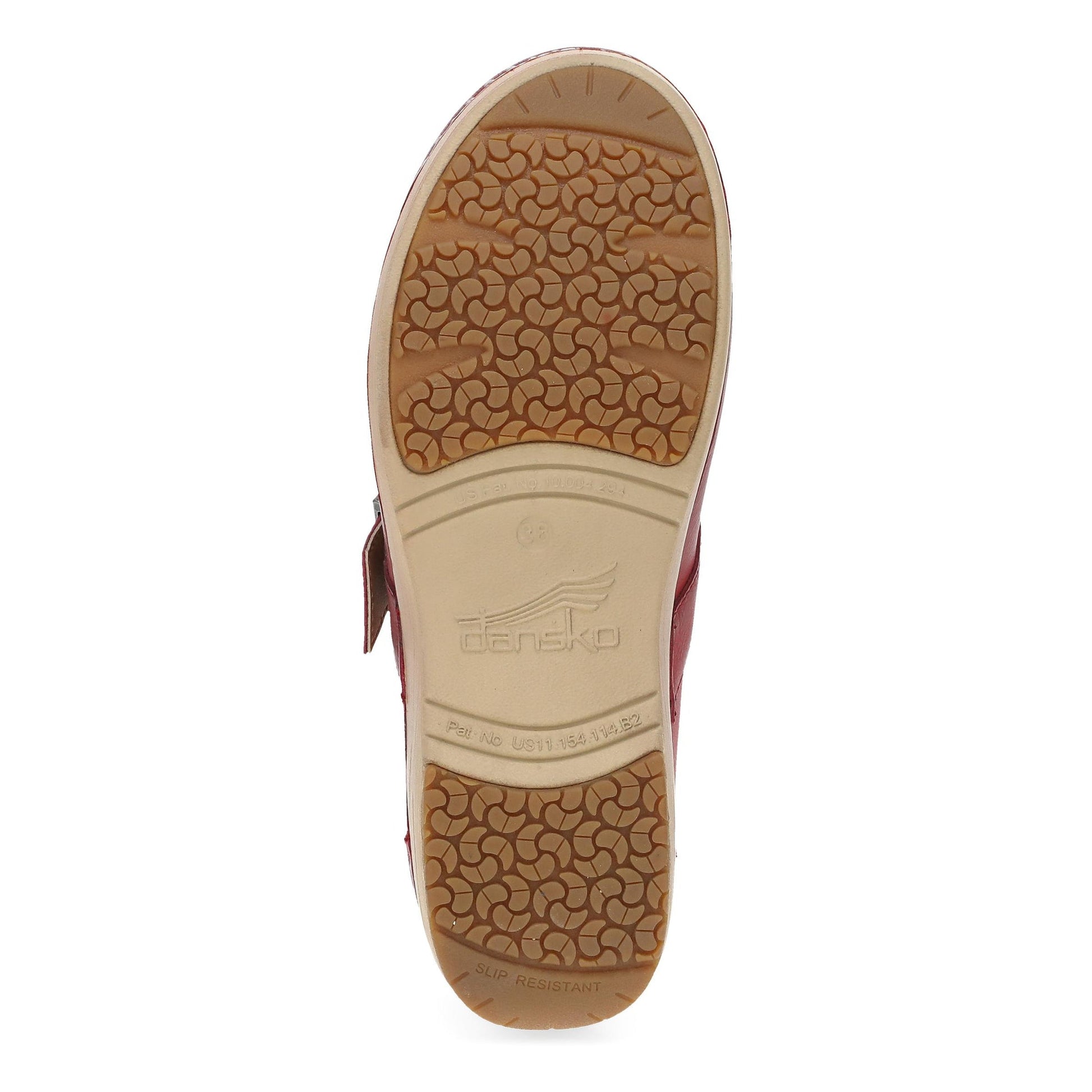 Dansko XP 2.0 Mary Jane Clog - Women's Anti Fatigue Mary Jane Clog - Red Sole View