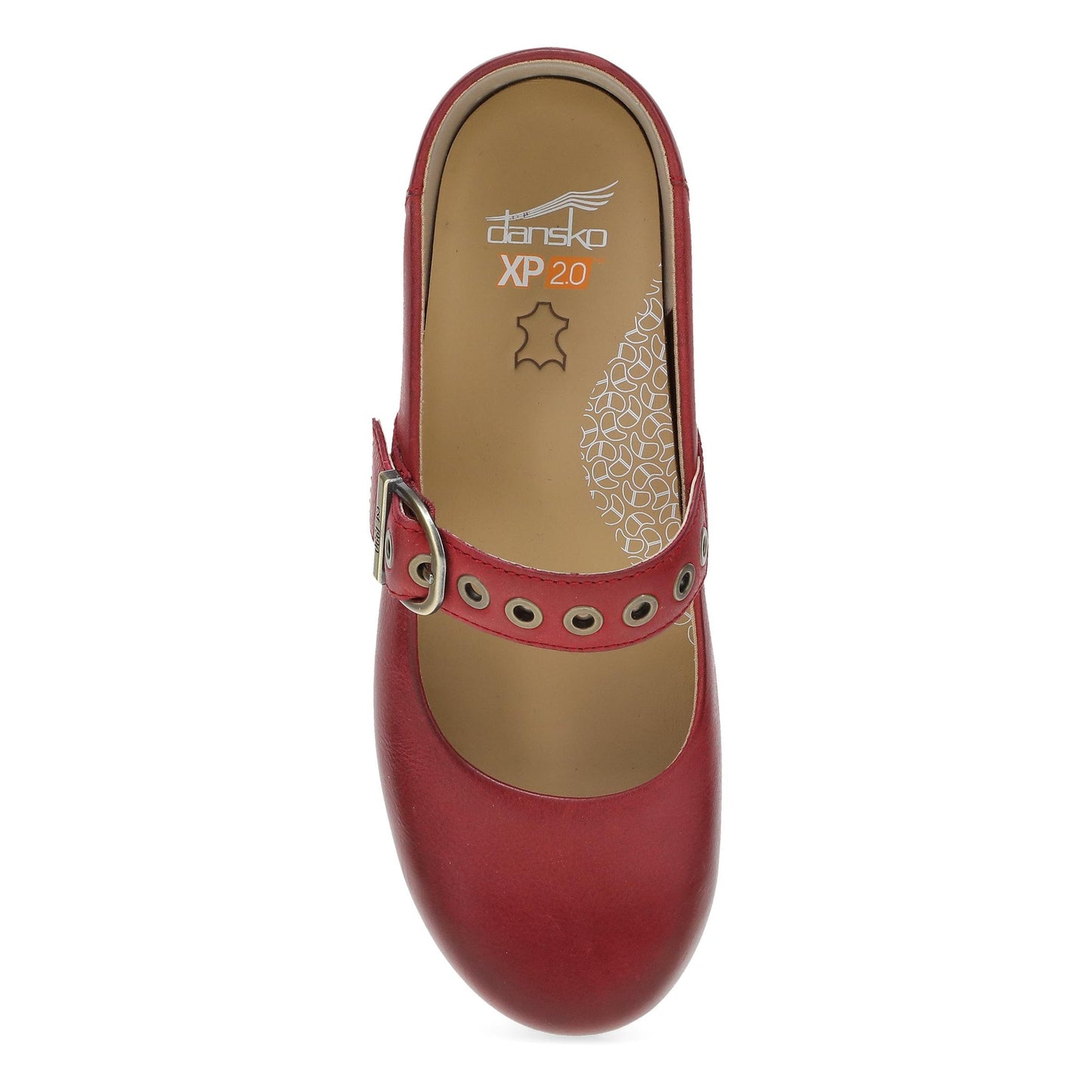 Dansko XP 2.0 Mary Jane Clog - Women's Anti Fatigue Mary Jane Clog - Red Top View