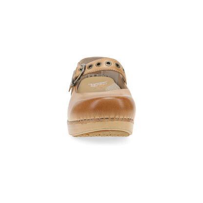 Dansko XP 2.0 Mary Jane Clog - Women's Anti Fatigue Mary Jane Clog - Honey Distressed Front View