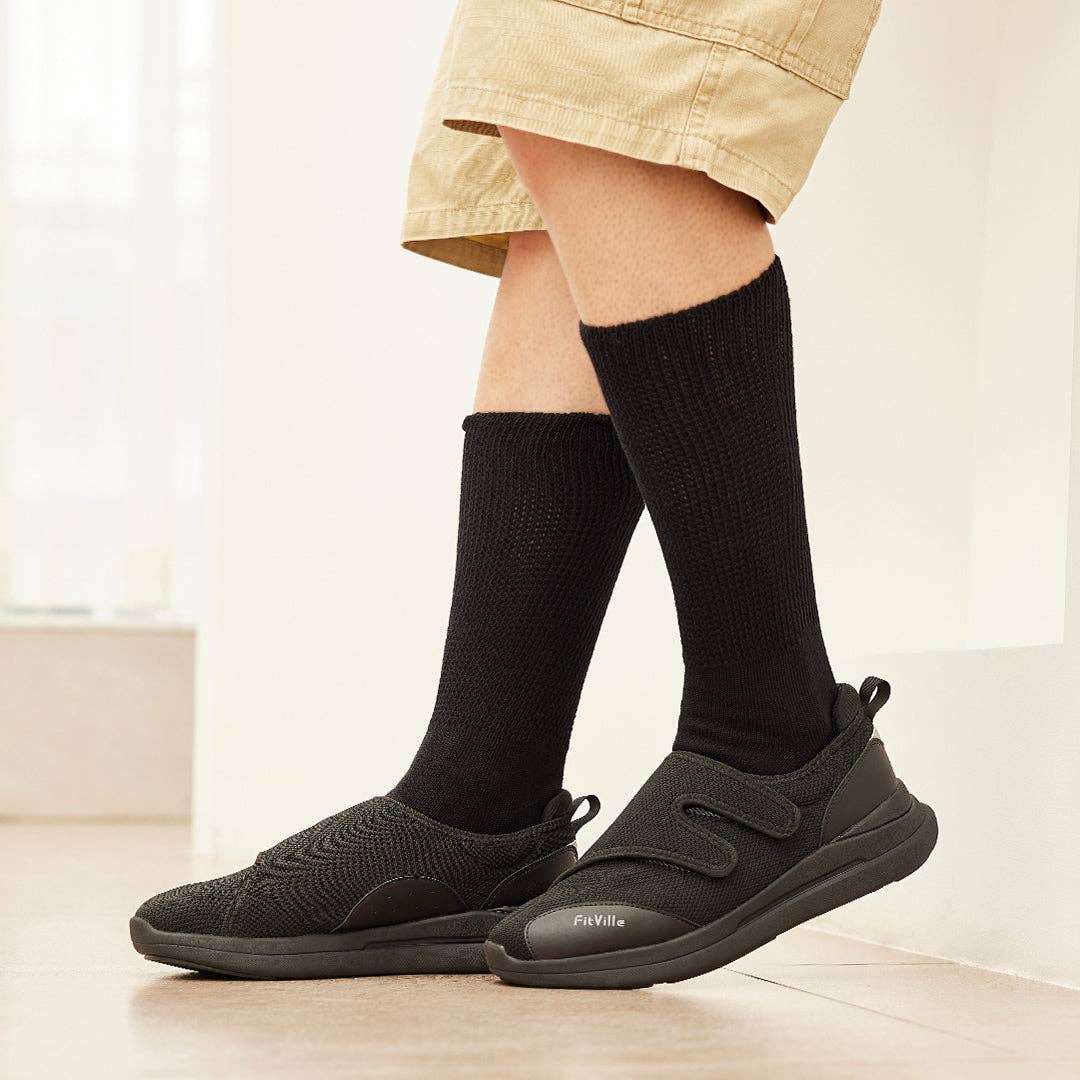 FitVille Men's Easytop Diabetic Shoes