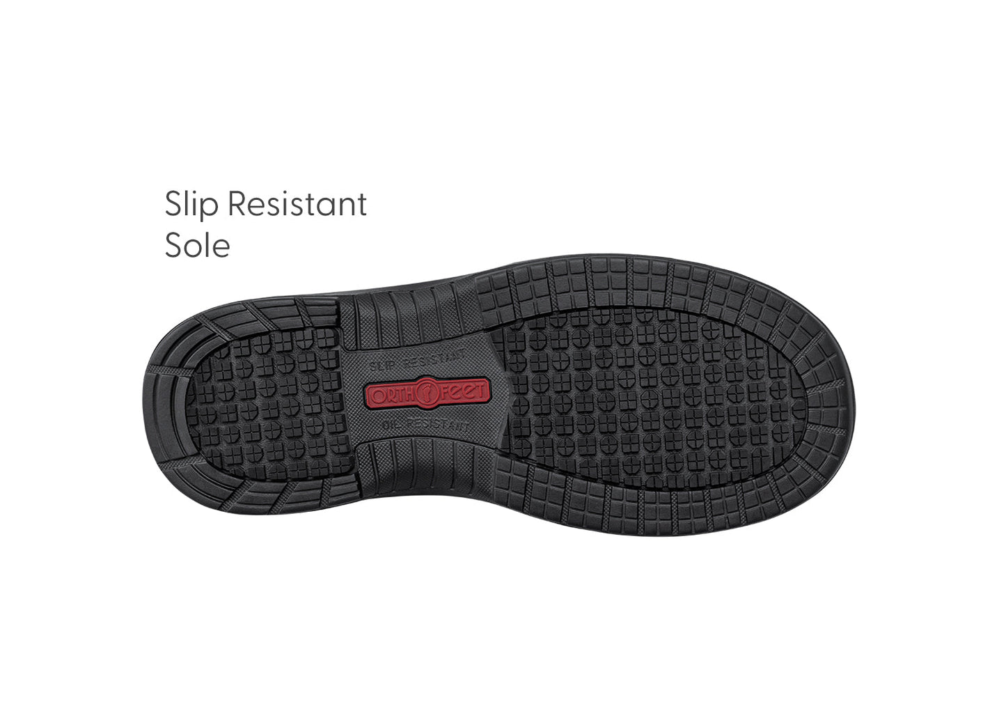 Orthofeet Graphite Hands-Free Work Boots Brown - sole